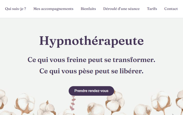 Site Internet Hypnothérapeute